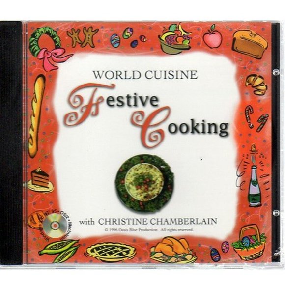 Oasis Blue Production Other - World Cuisine Festive Cooking (PC-CD, 1996) Win/OS2/Mac - NEW Sealed Jewel Case